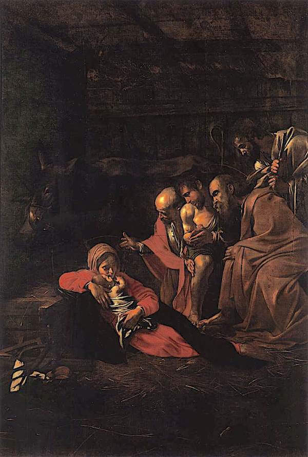 The Adoration of the Shepherds, 1609 by Caravaggio