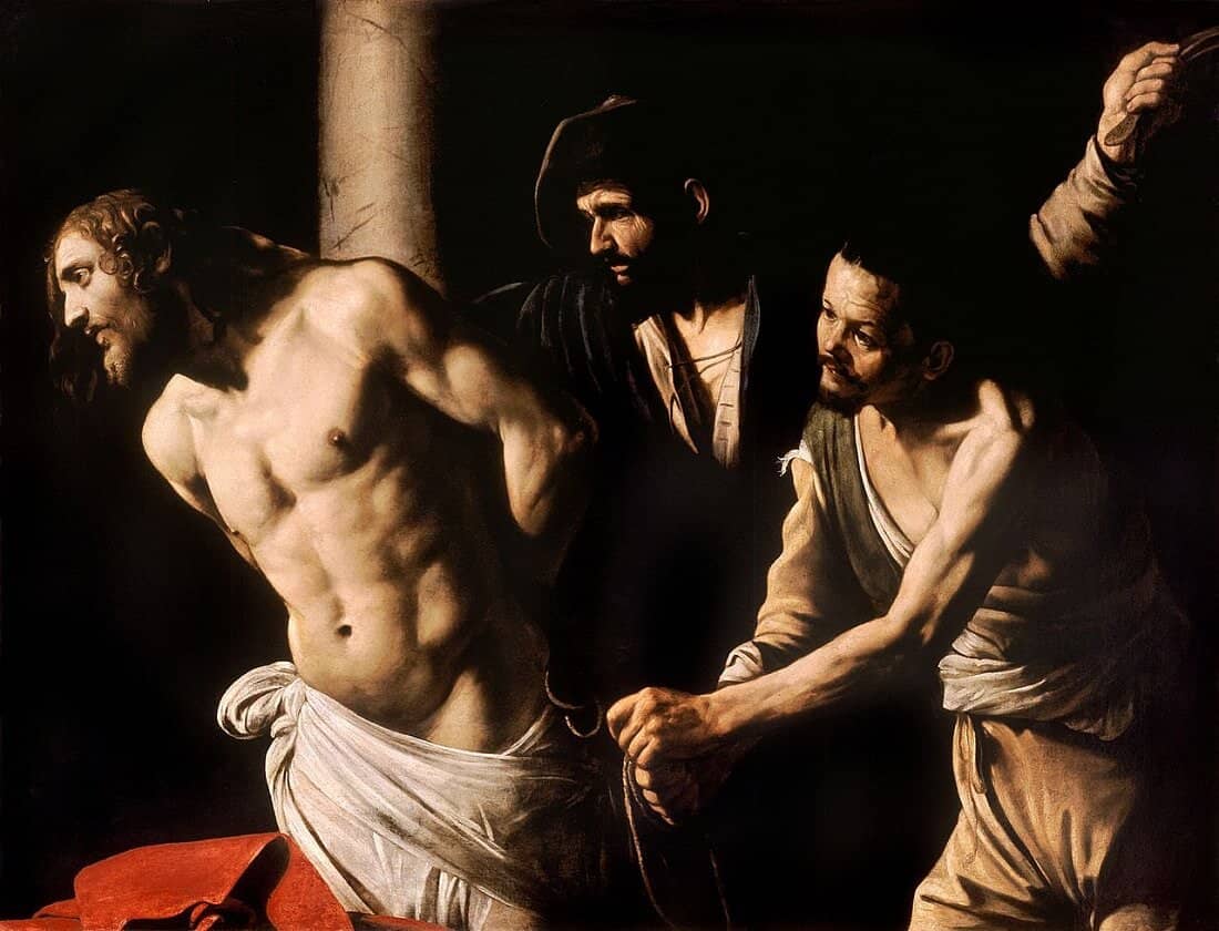 Christ at the Column, 1607 by Caravaggio