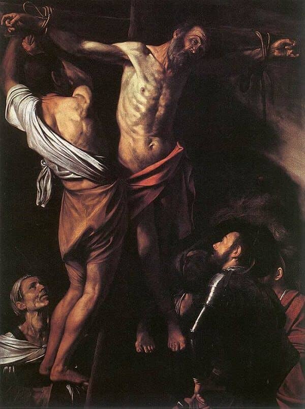 Crucifixion of Saint Andrew, 1607 by Caravaggio