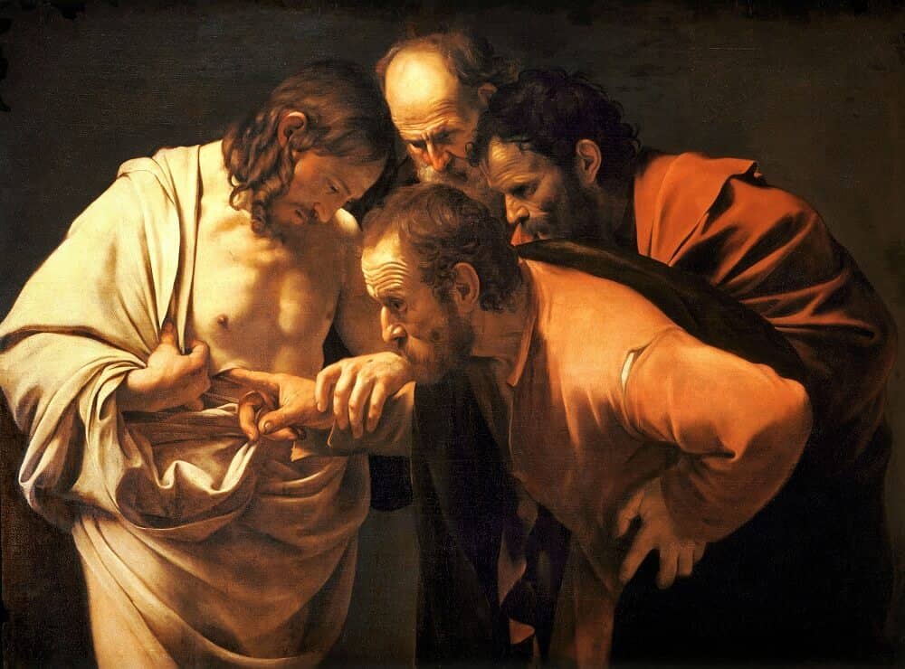 The Incredulity of Saint Thomas, 1603 by Caravaggio