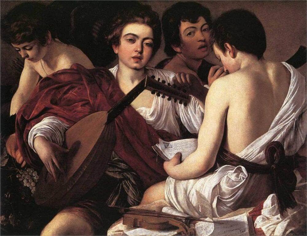Musicians 1595 - by Caravaggio