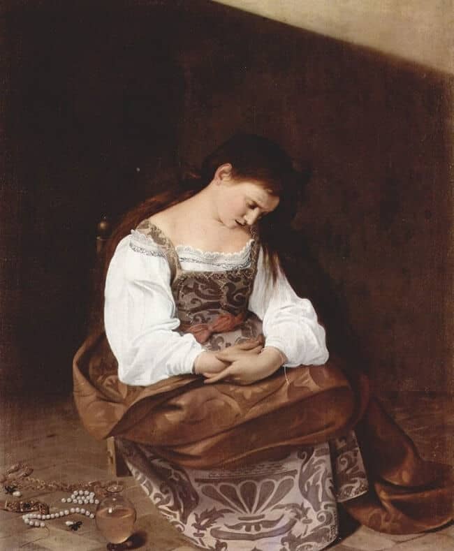 Penitent Mary Magdalene, 1597 by Caravaggio