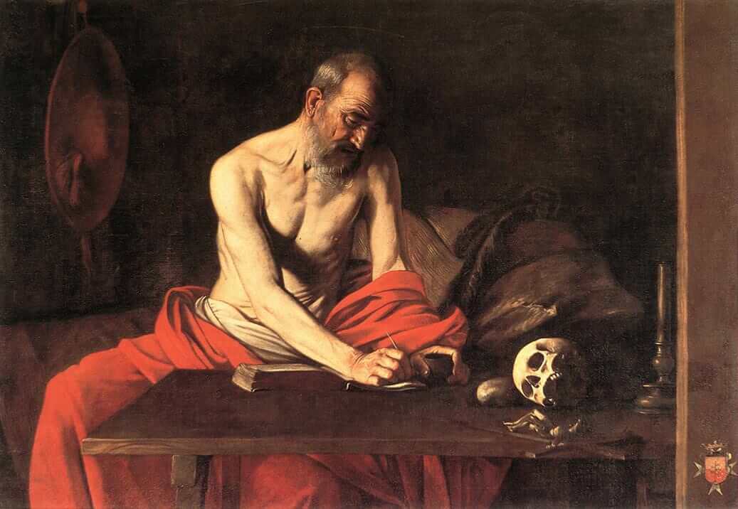Saint Jerome Writing, 1607 by Caravaggio
