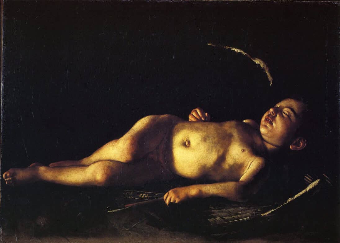 Sleeping Cupid, 1608 by Caravaggio