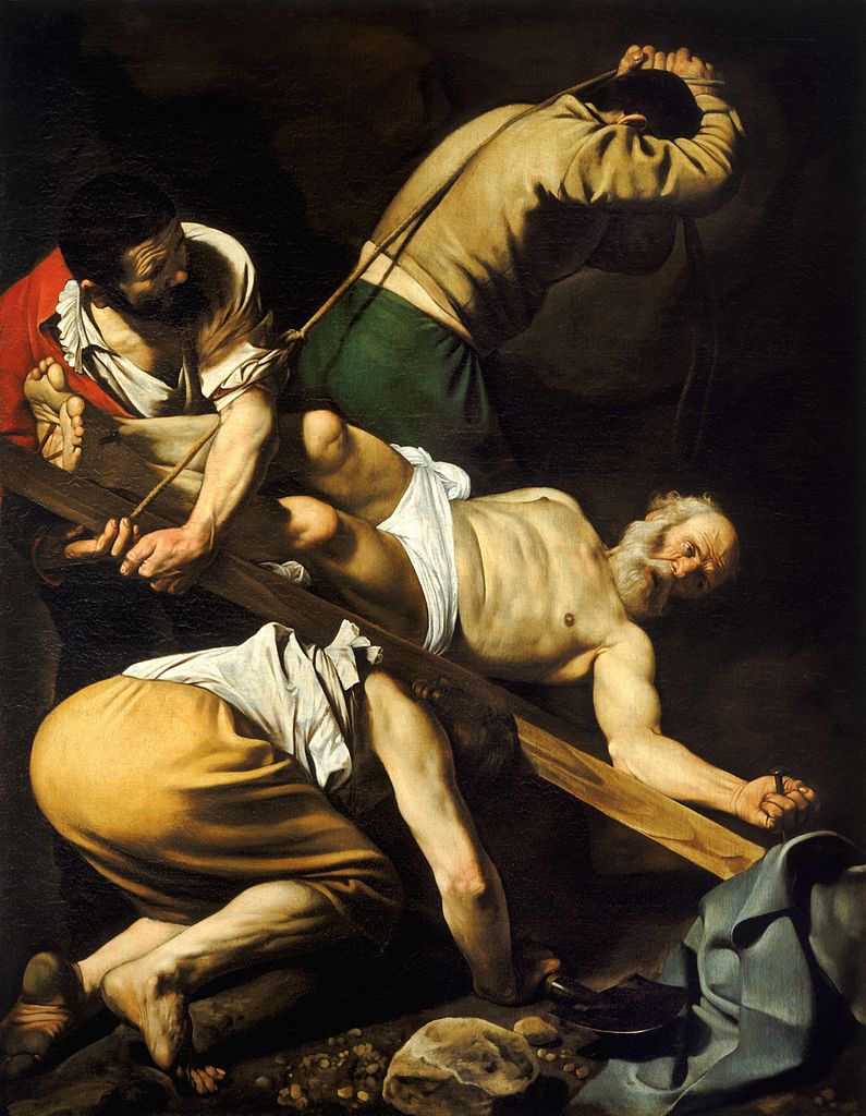 The Crucifixion of Saint Peter, 1601 by Caravaggio