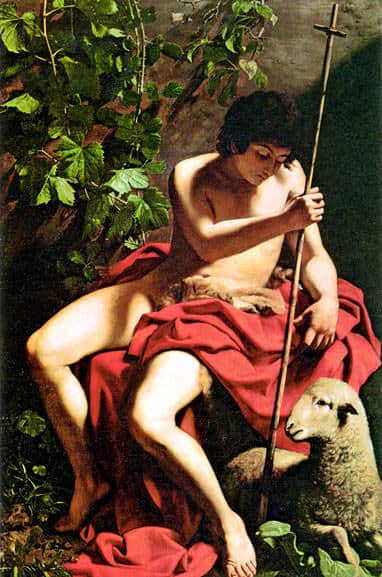 John the Baptist, 1598 - by Caravaggio