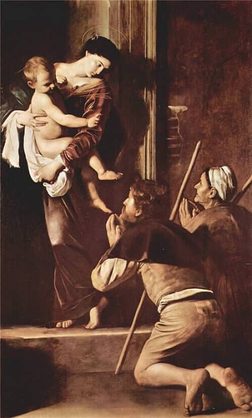 Madonna of Loreto, 1604 by Caravaggio