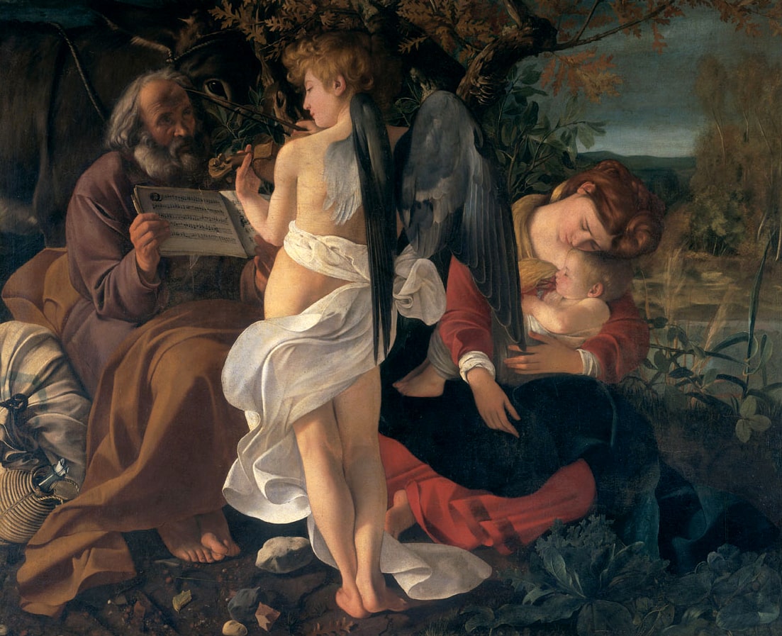 The Rest on the Flight into Egypt, 1597 by Caravaggio