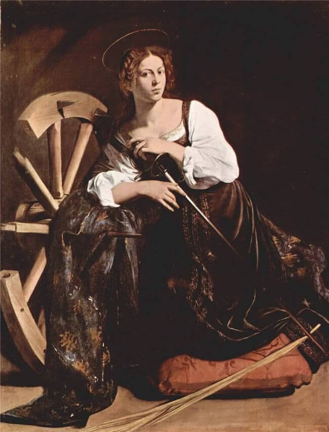Saint Catherine of Alexandria, 1598 by Caravaggio