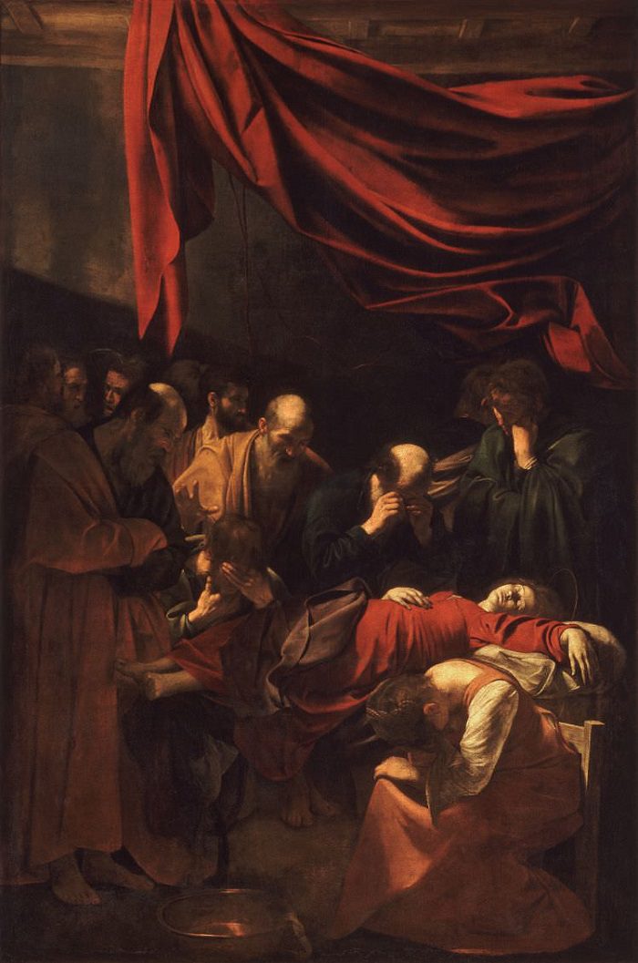 The Death of the Virgin, 1603 by Caravaggio
