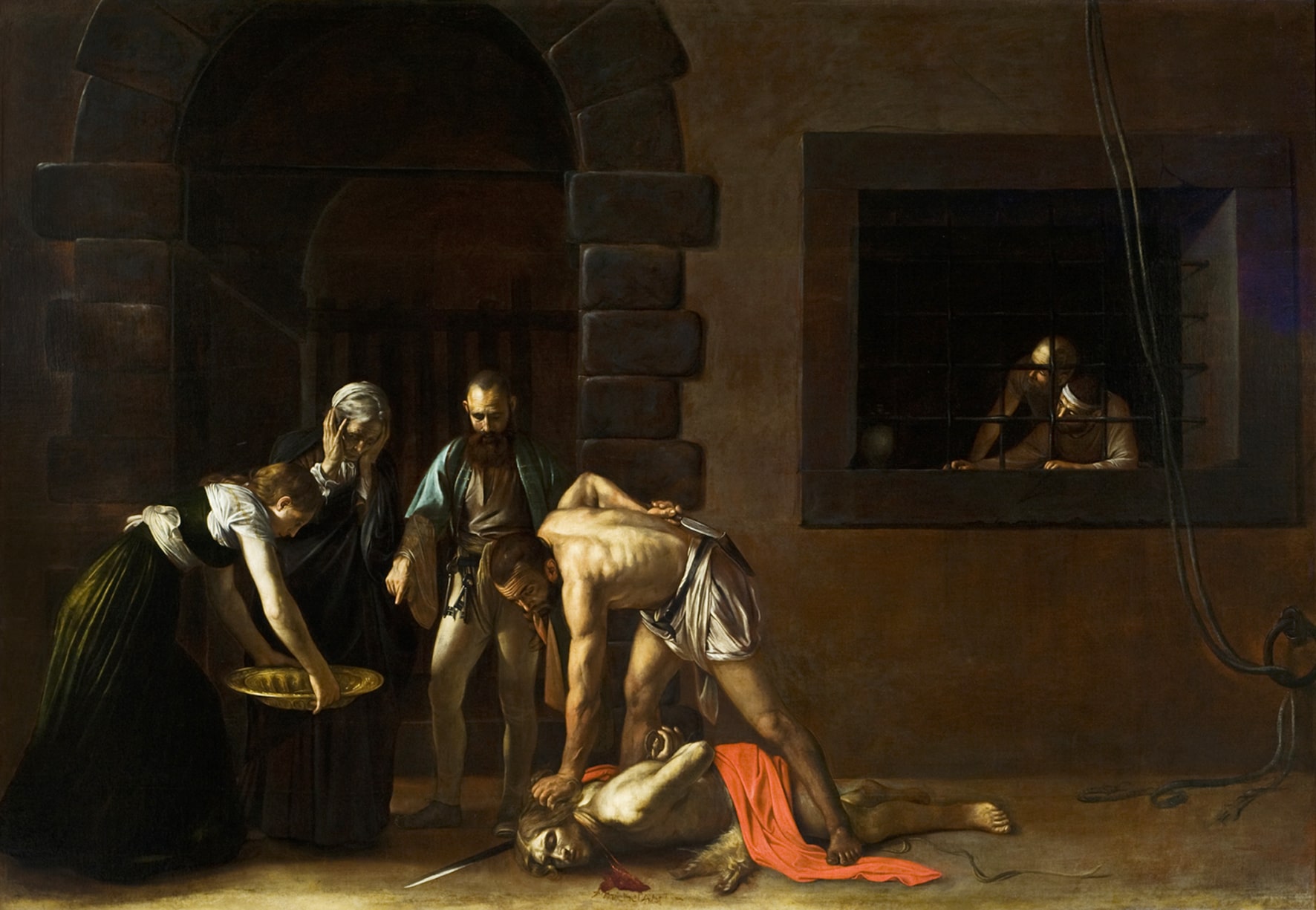 The Decapitation of Saint John the Baptist, 1607 by Caravaggio