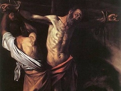 Crucifixion of Saint Andrew by Caravaggio