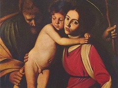 Holy Family with St John the Baptist by Caravaggio