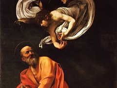 Inspiration of Saint Matthew by Caravaggio