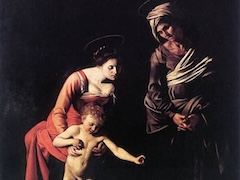 Madonna and Child with St Anne by Caravaggio