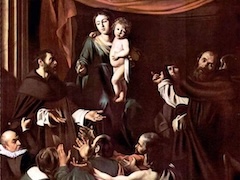 Madonna of the Rosary by Caravaggio