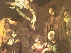 The Nativity with Saint Francis and Saint Lawrence by Caravaggio