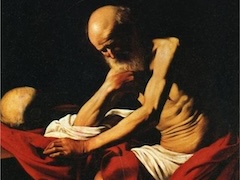 Saint Jerome in Meditation by Caravaggio