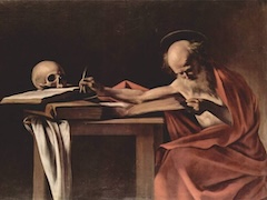 Saint Jerome Writing, 1605  by Caravaggio
