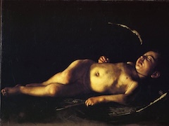 Sleeping Cupid by Caravaggio