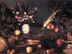 Still Life with Flowers and Fruit by Caravaggio