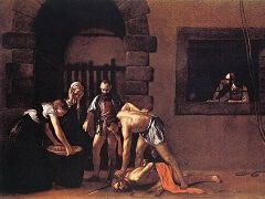 The Decapitation of Saint John the Baptist by Caravaggio